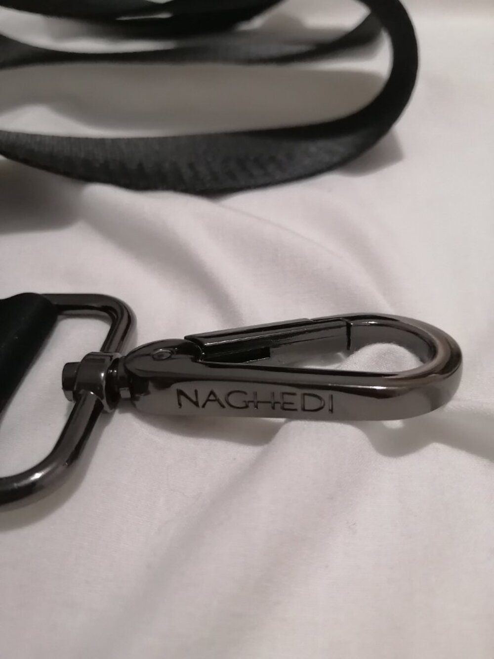 Naghedi Adjustable Crossbody Strap, Onyx, NWOT